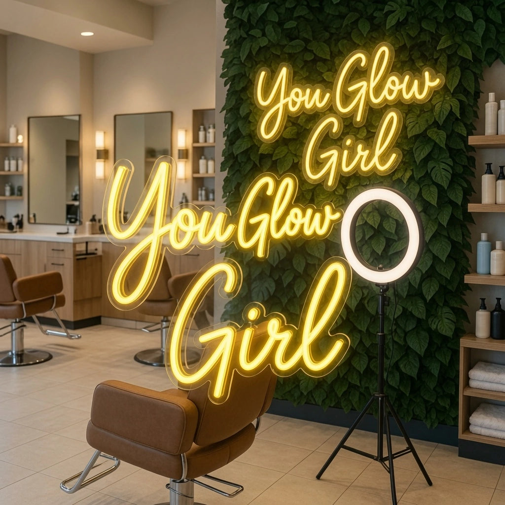 You Glow Girl LED Neon Sign Home Wall Art - 01 Original Product Image