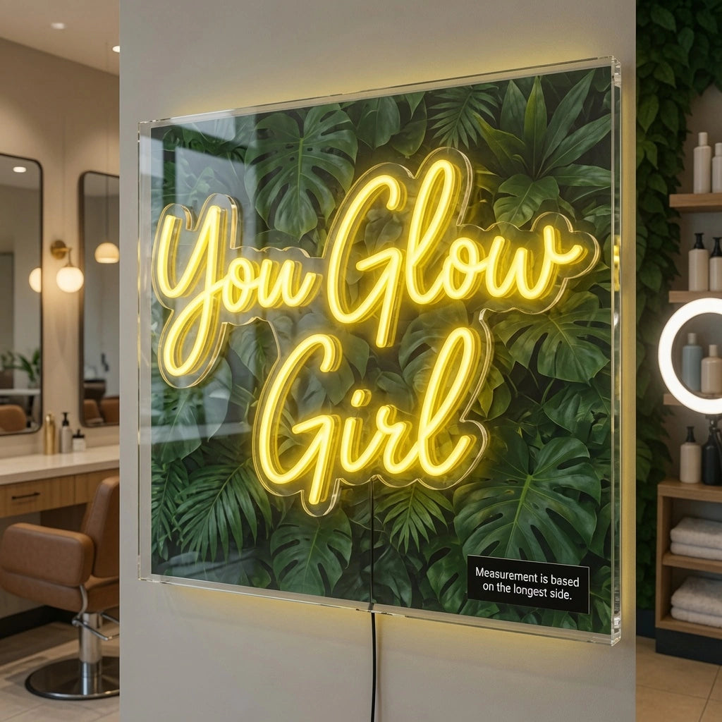 You Glow Girl LED Neon Sign Home Wall Art - 04 Size Image