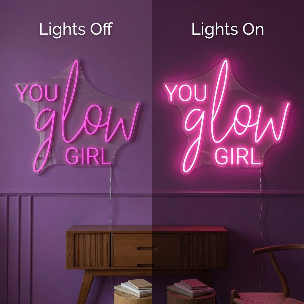 You Glow Girl LED Neon Sign Wall Decor - Shineneon