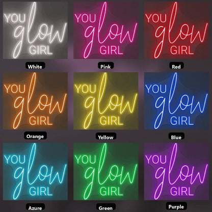 You Glow Girl LED Neon Sign Wall Decor - Shineneon