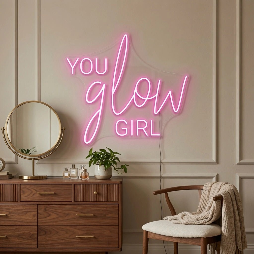 You Glow Girl LED Neon Sign Wall Decor - Shineneon