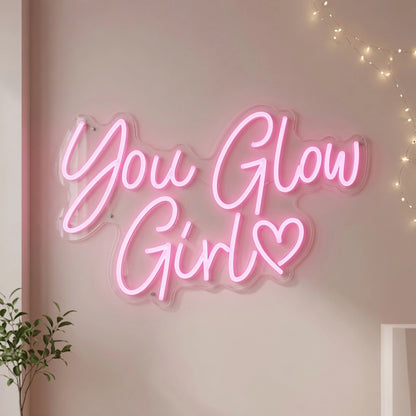 You Glow Girl LED Neon Sign Wall Neon Sign - 01 Original Product Image