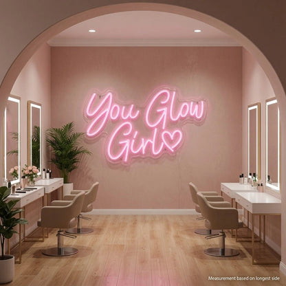 You Glow Girl LED Neon Sign Wall Neon Sign - Shineneon