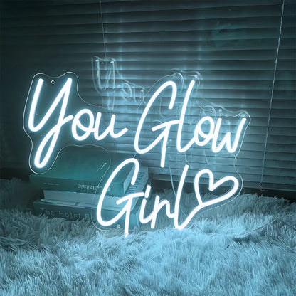You Glow Girl Shine Bright With Neon Radiance - Shineneon