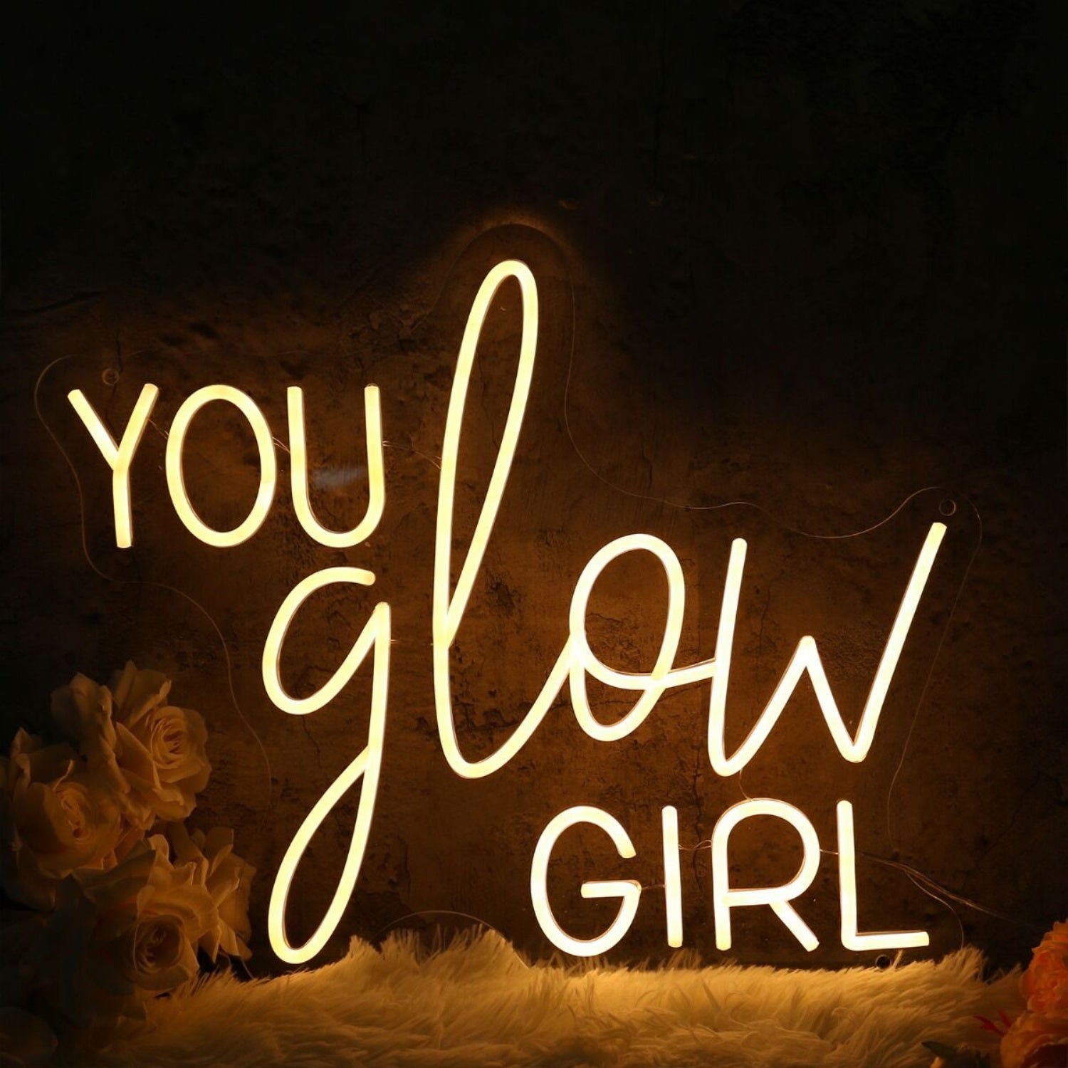 You Glow Girl Yellow Led Neon Sign - Shineneon