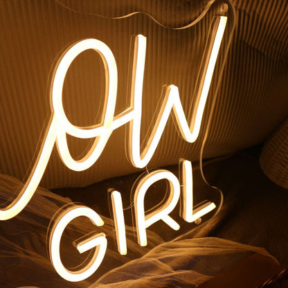 You Glow Girl Yellow Neon Led Sign - Shineneon