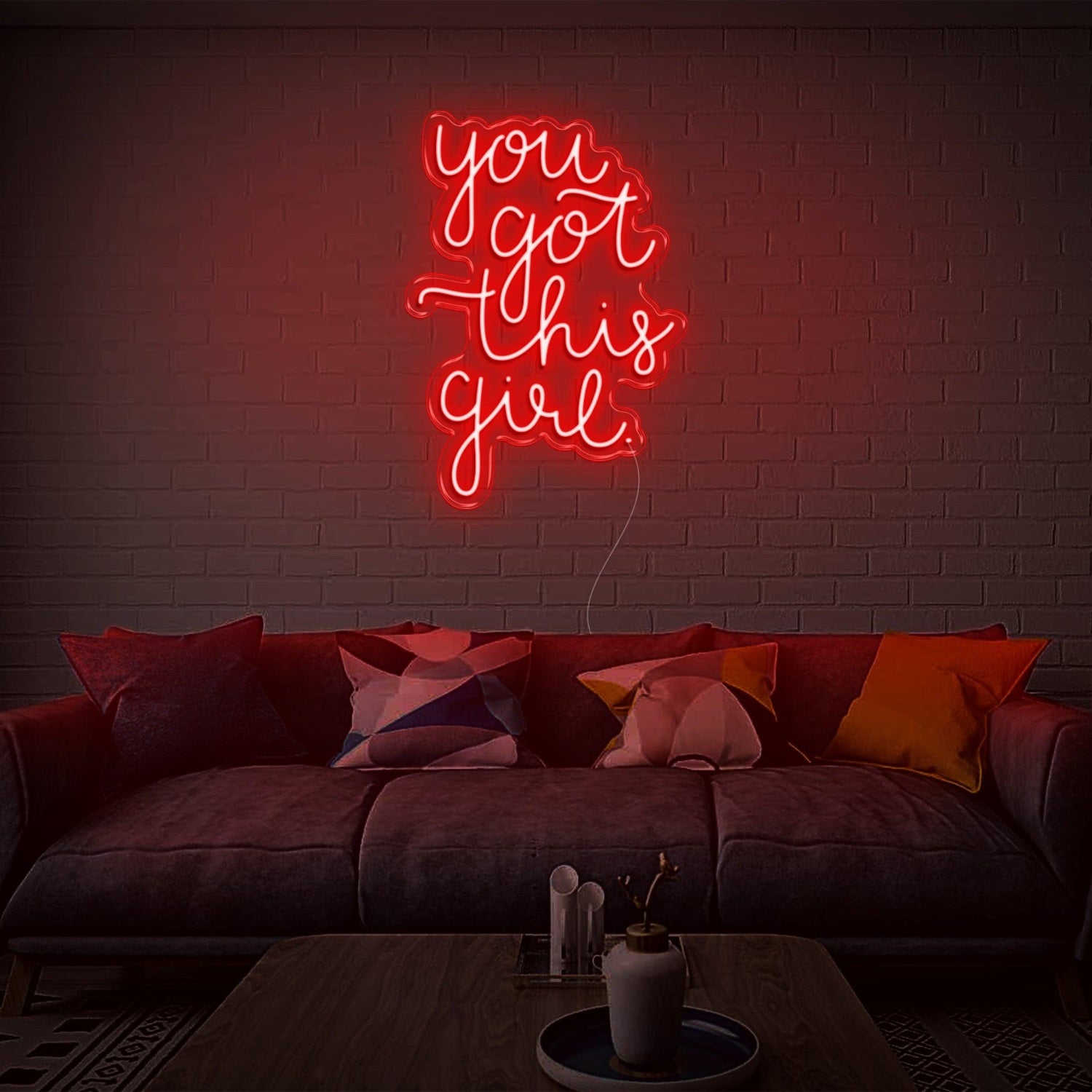 You Got This Girl White Script Led Neon Sign For Home Decor Wall Art | Shineneon