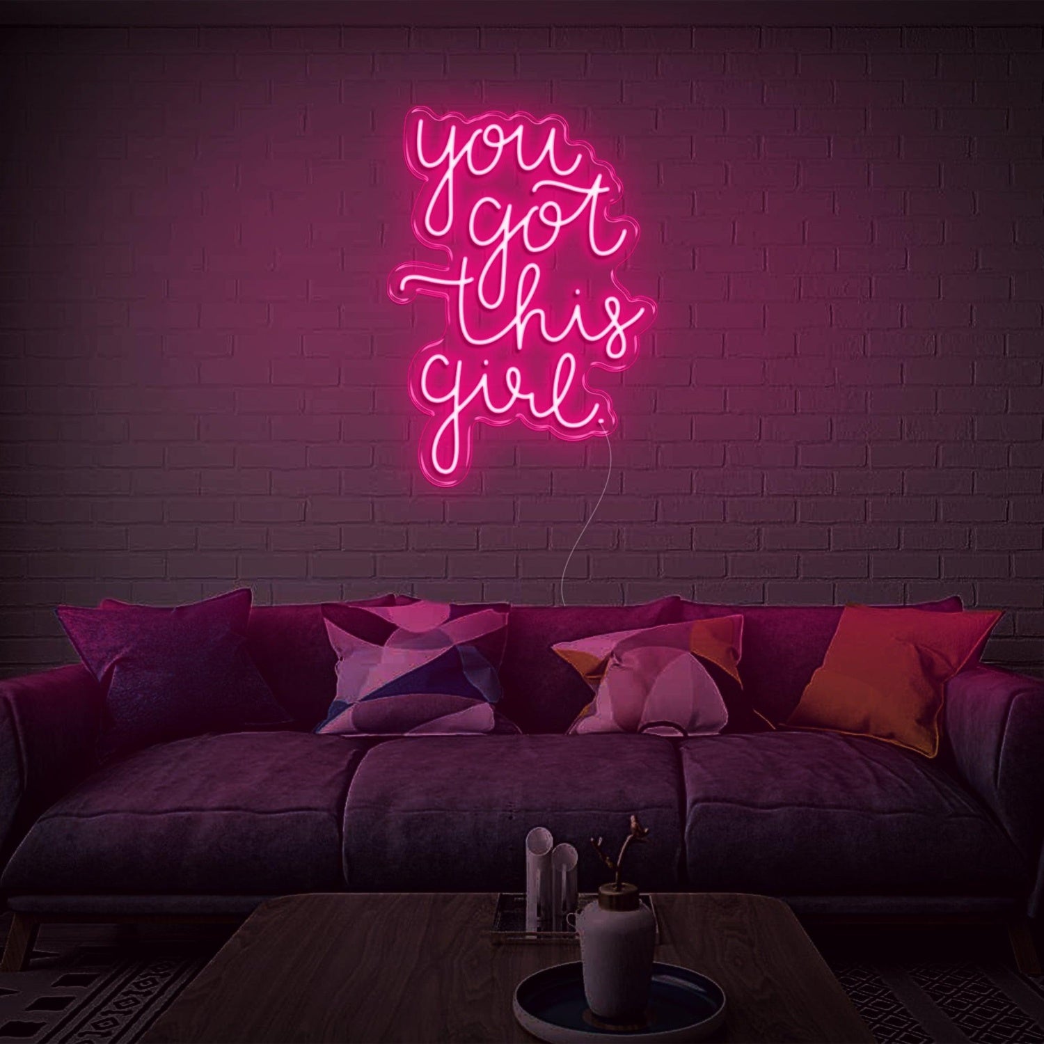 You Got This Girl White Script Led Neon Sign For Home Decor Wall Art | Shineneon