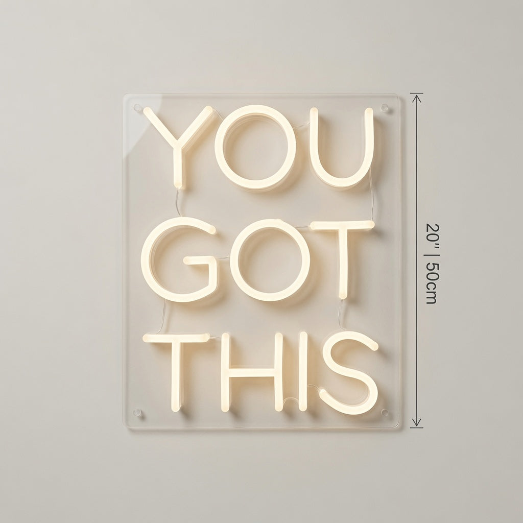 You Got This LED Neon Sign Wall Art - 04 Size Image