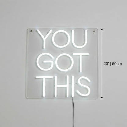 You Got This LED Neon Sign Wall Neon Sign - 04 Size Image