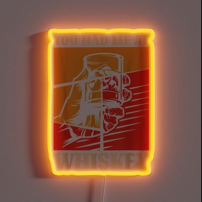 You Had Me At Bourbon Rgb Led Neon Sign Bar Wall Decor - Shineneon