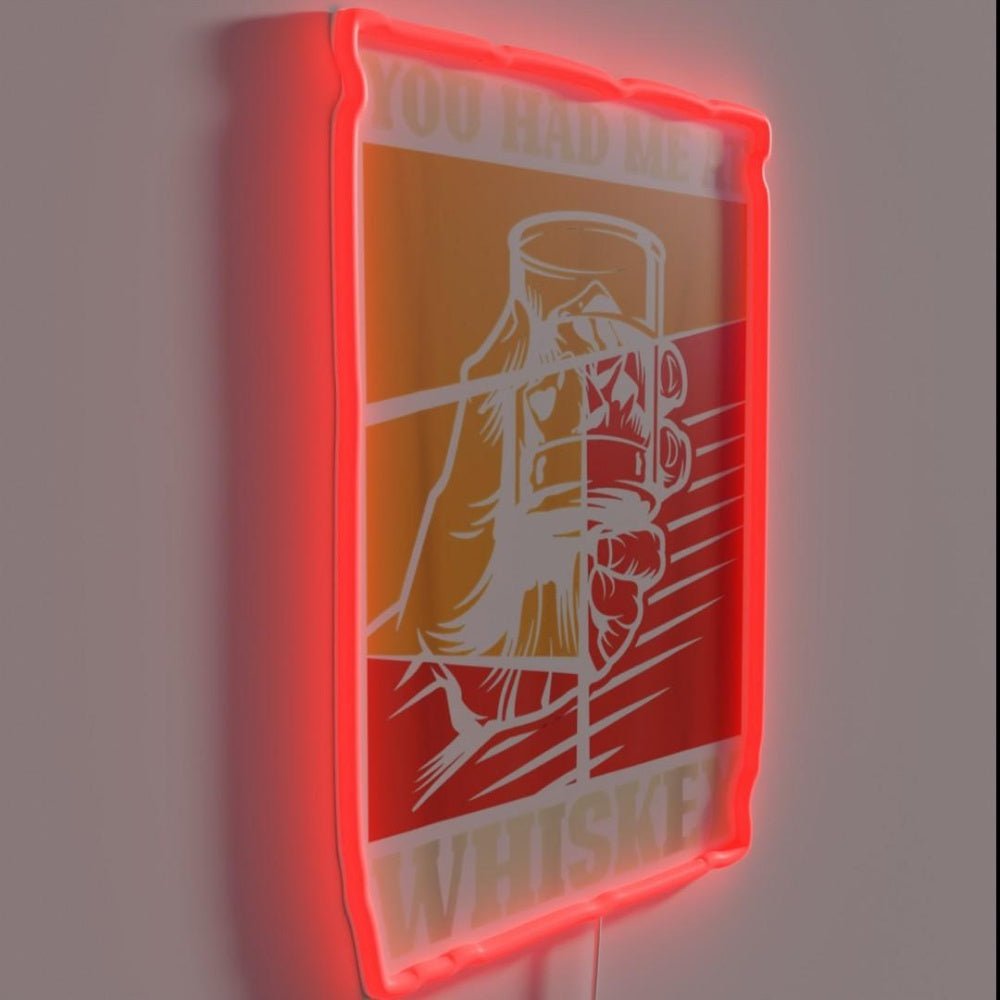 You Had Me At Bourbon Rgb Led Neon Sign Bar Wall Decor - Shineneon