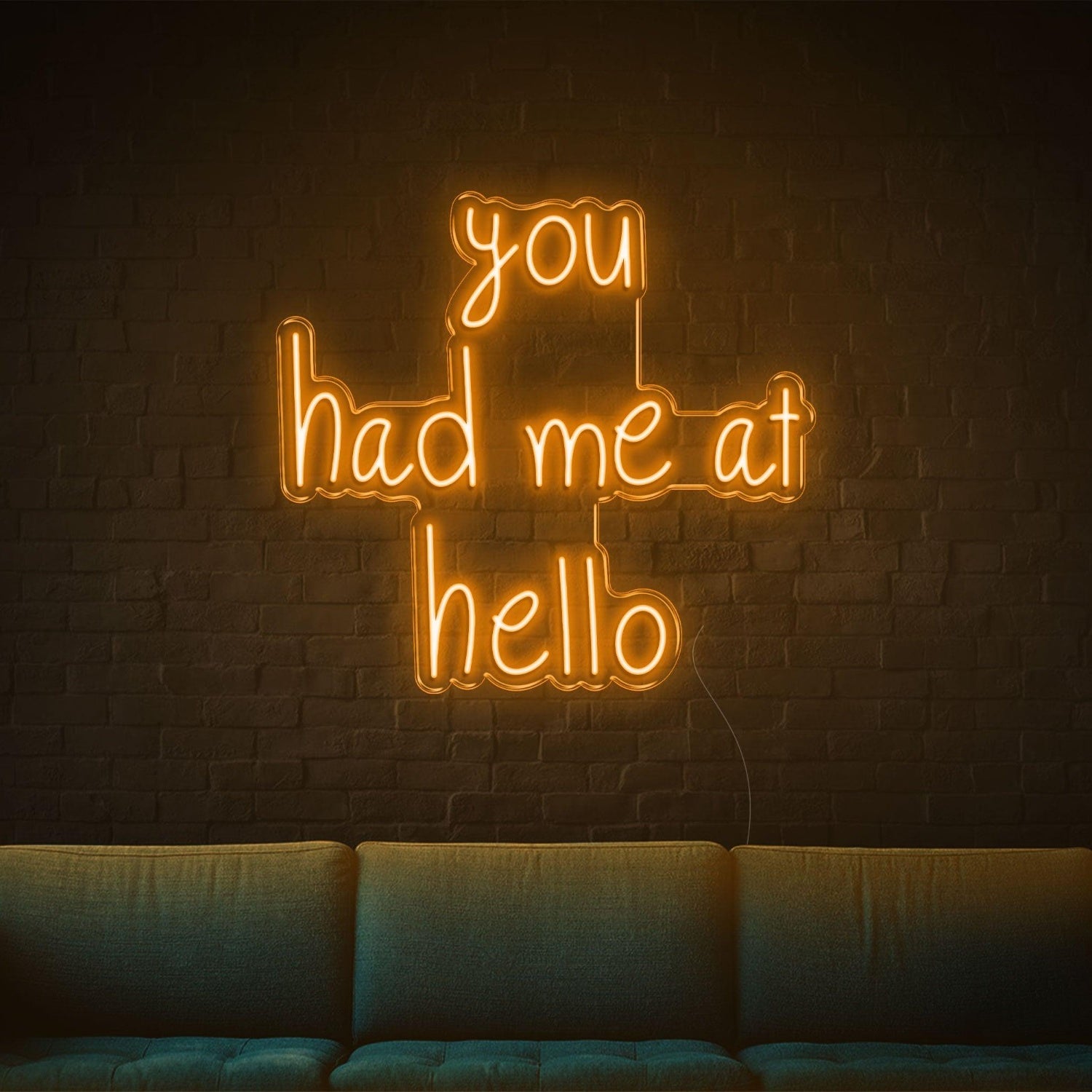 You Had Me At Hello Red Led Neon Sign For Indoor Living Room | Shineneon