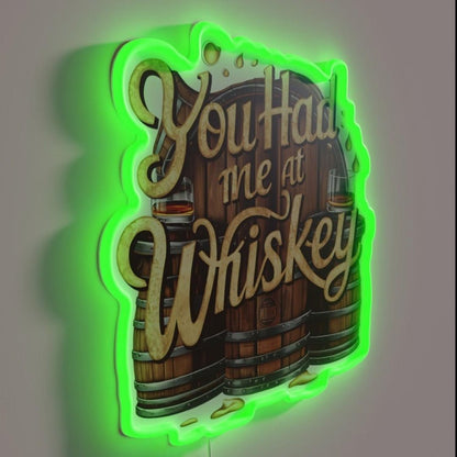 You Had Me At Whiskey Rgb Led Neon Sign - Shineneon