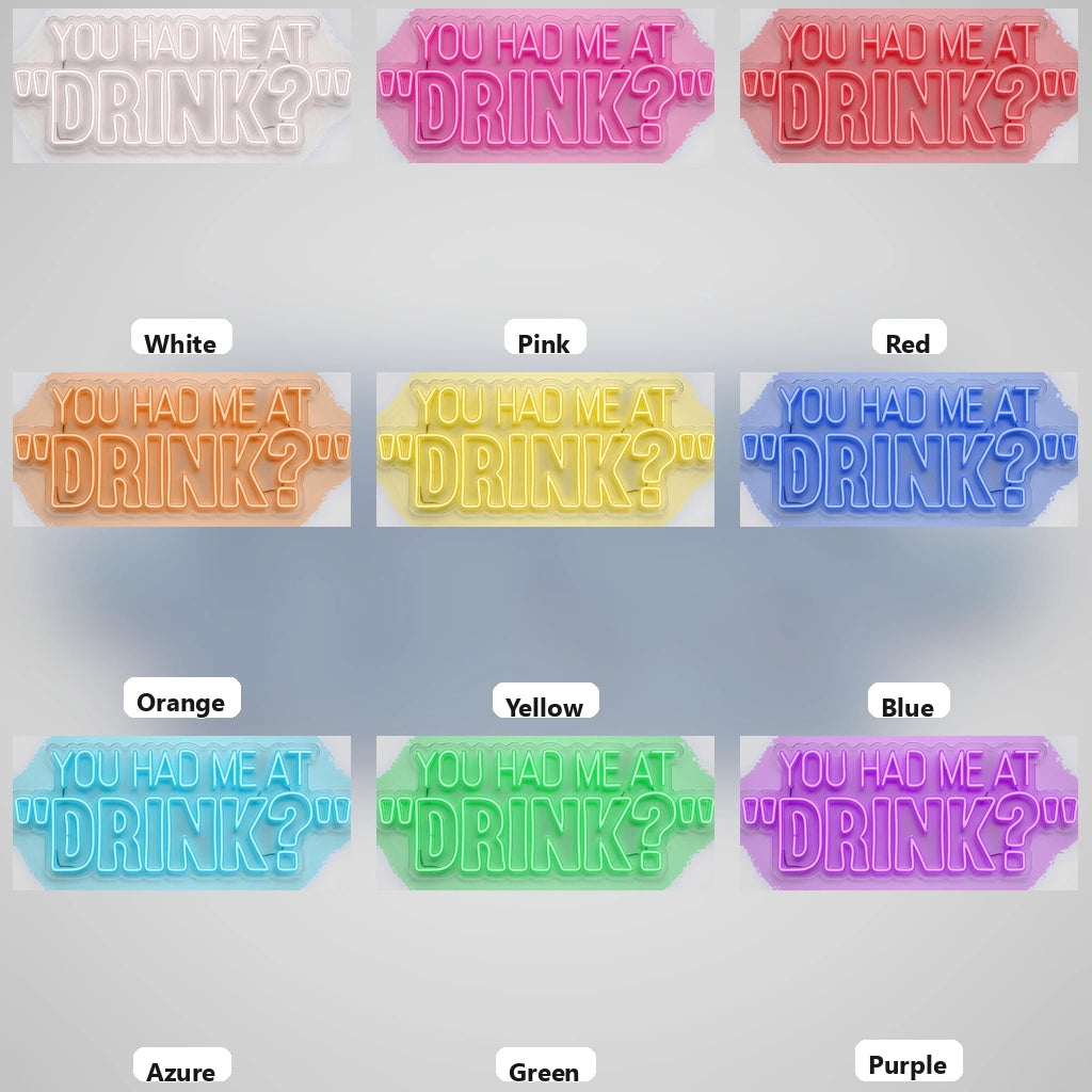 You Had Me Business LED Neon Sign - 05 Color Grid