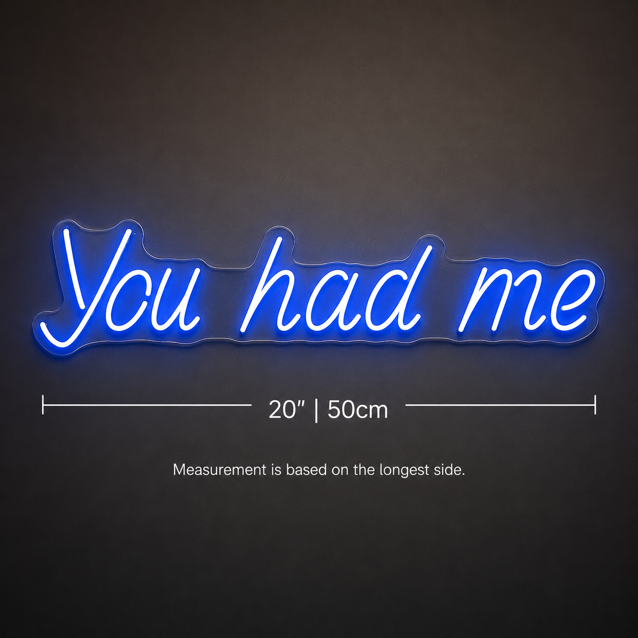 You Had Me LED Neon Sign - 04 Size Image