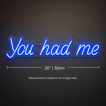You Had Me LED Neon Sign - Shineneon
