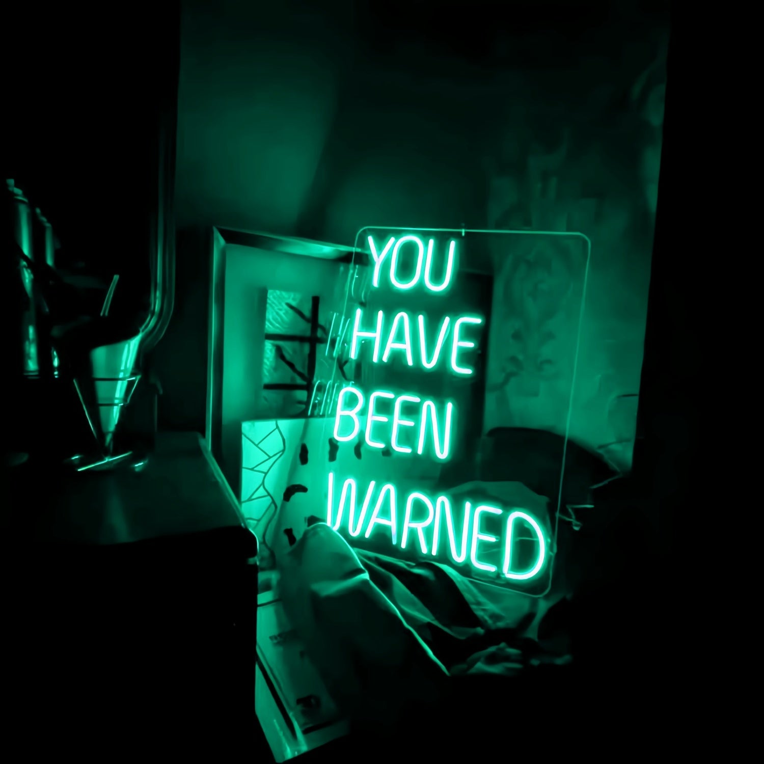 You Have Been Warned Add A Neon Warning To Your Space | Shineneon