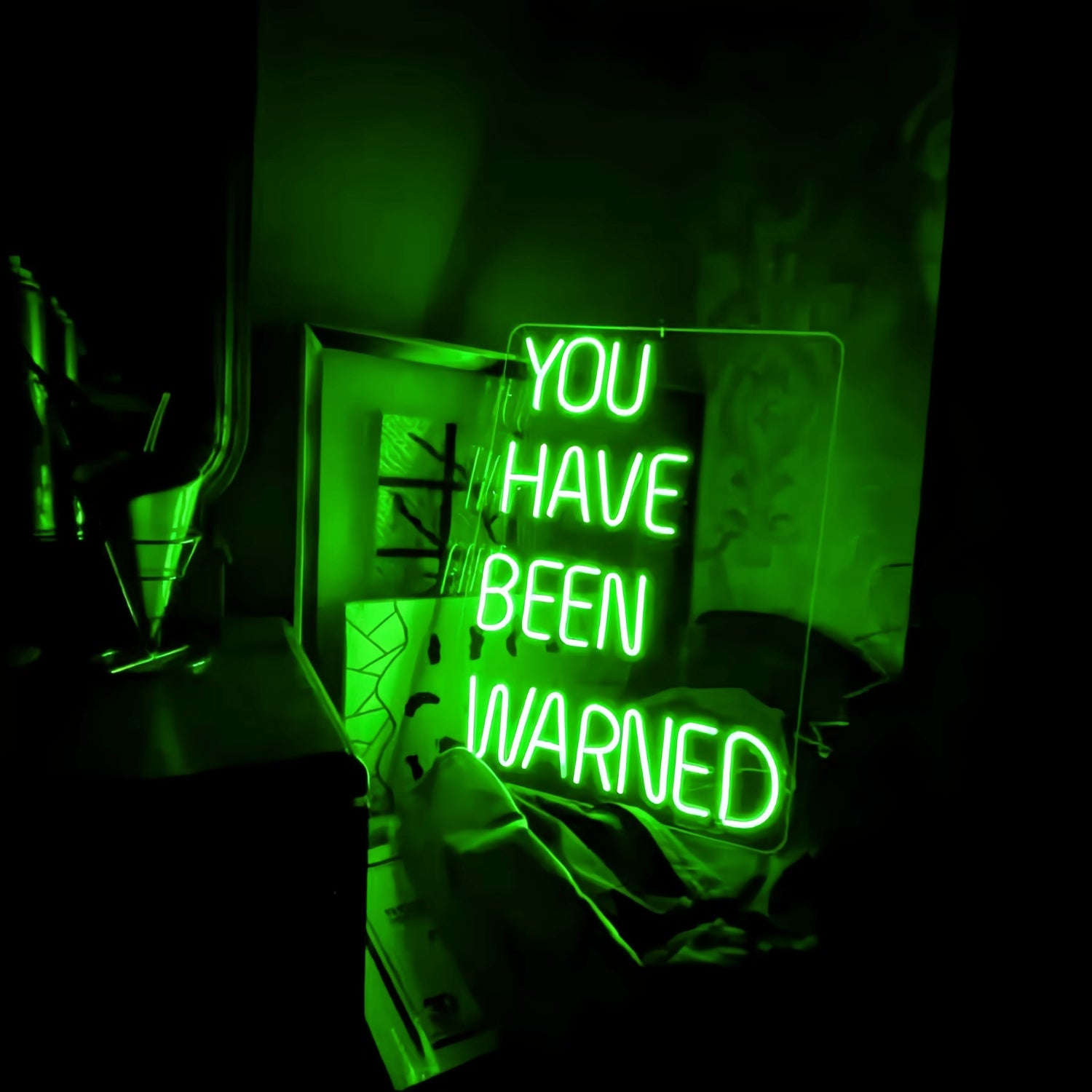 You Have Been Warned Add A Neon Warning To Your Space | Shineneon