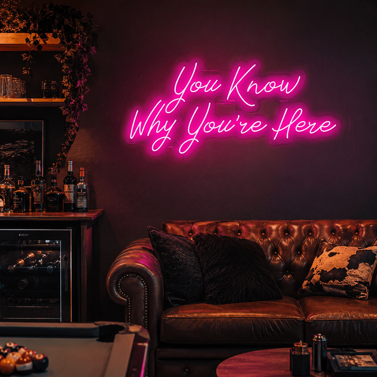 You Know Why You're Here LED Neon Sign - Shineneon