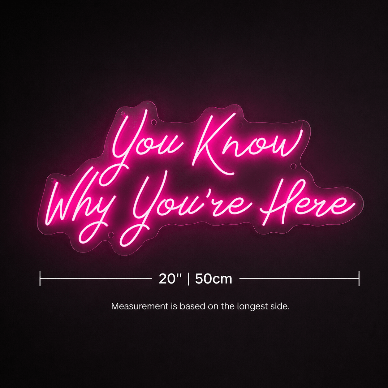 You Know Why You're Here LED Neon Sign - Shineneon