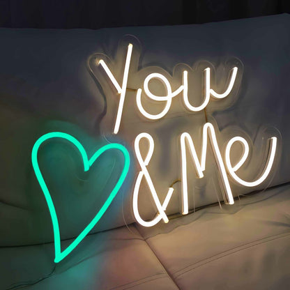 You Love Me Heart Wedding Neon Sign | Shineneon