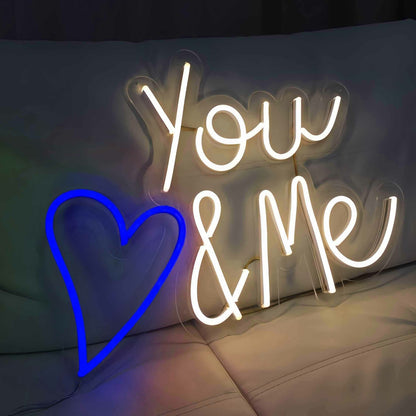 You Love Me Heart Wedding Neon Sign | Shineneon