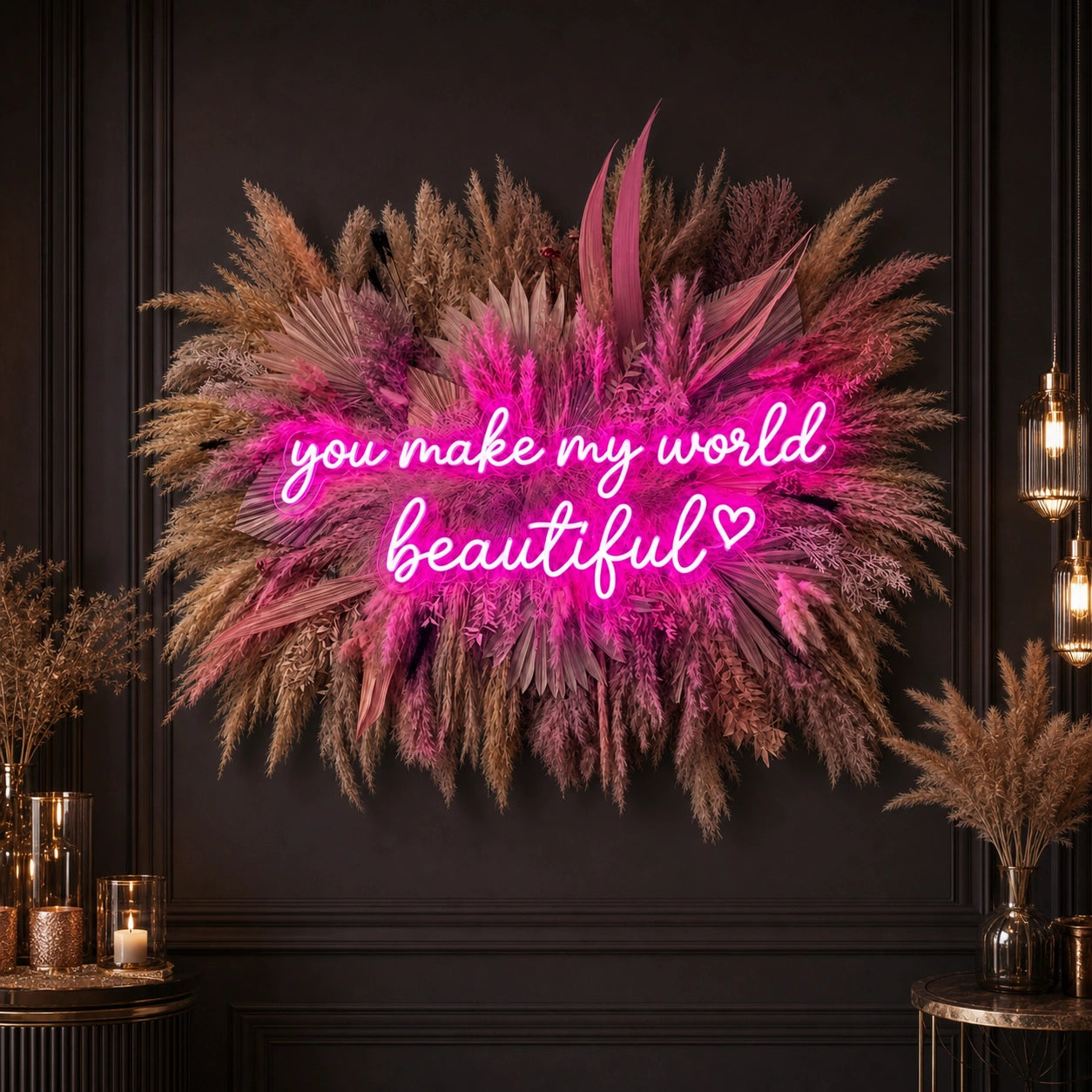 You Make My World Beautiful LED Neon Sign high-converting product image