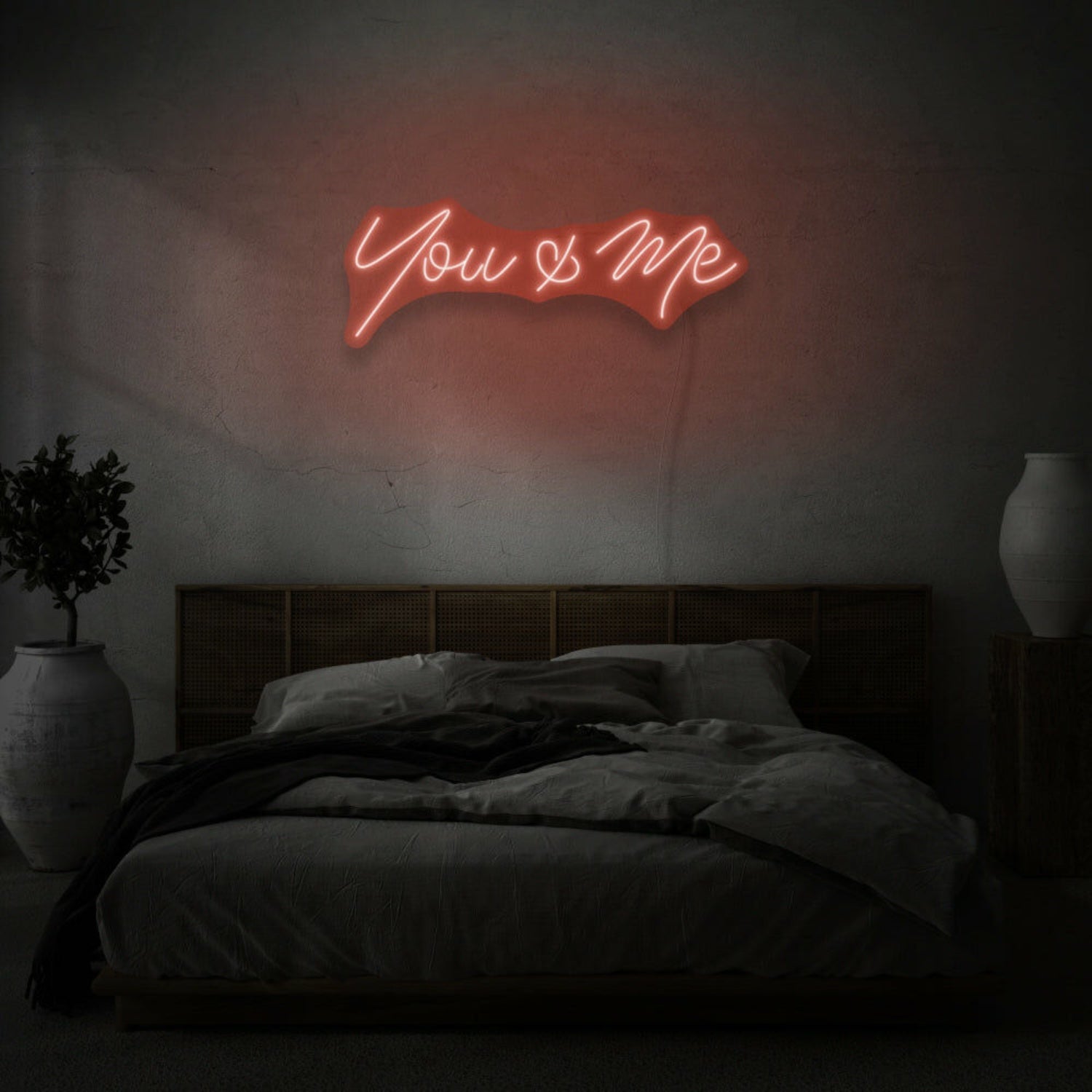 You Me Cursive Neon Lettering Intimate Connection And Affection | Shineneon