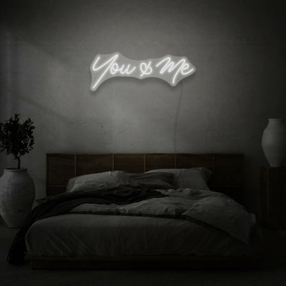 You Me Cursive Neon Lettering Intimate Connection And Affection | Shineneon