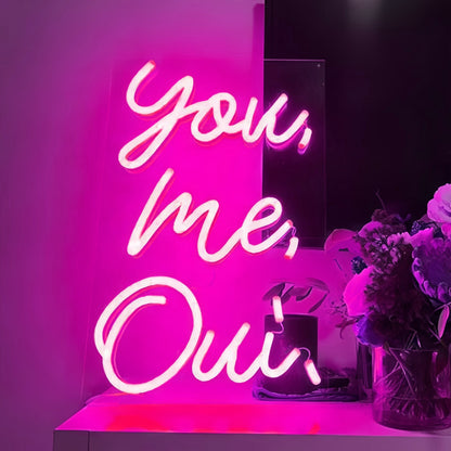 You Me Oui Light Up Your Space With Neon Romance | Shineneon