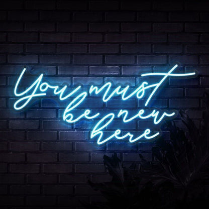 You Must Be New Here Led Neon Sign - Shineneon