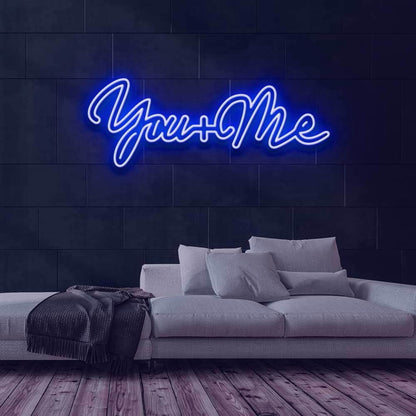 You Plus Me V1 Neon Sign | Shineneon