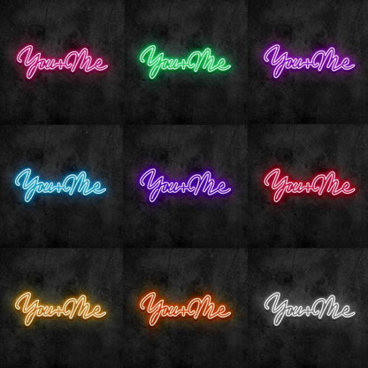 You Plus Me V1 Neon Sign | Shineneon
