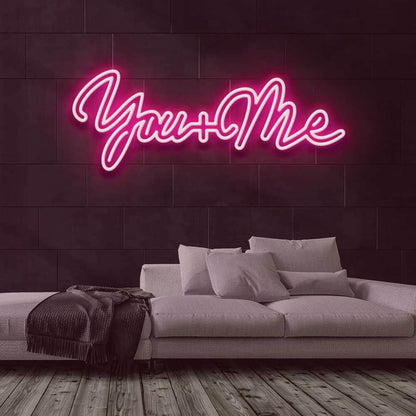 You Plus Me V1 Neon Sign | Shineneon