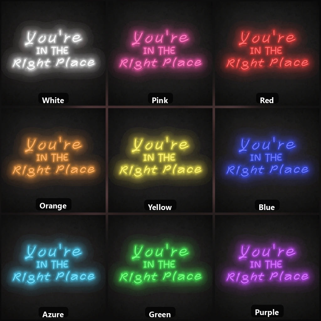 You Re Bedroom Decor LED Neon Sign color grid