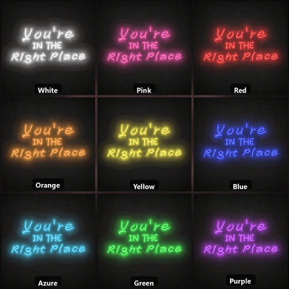 You Re Bedroom Decor LED Neon Sign color grid