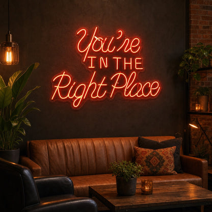 You Re Business Wall Art LED Neon Sign real lifestyle scene