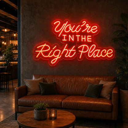 You Re Business Wall Decor LED Neon Sign real lifestyle scene