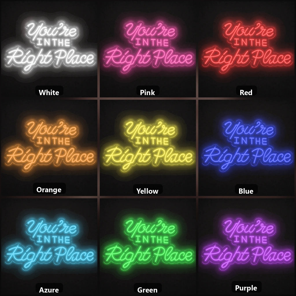 You Re Business Wall Decor LED Neon Sign color grid