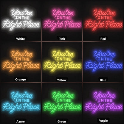 You Re Business Wall Decor LED Neon Sign color grid