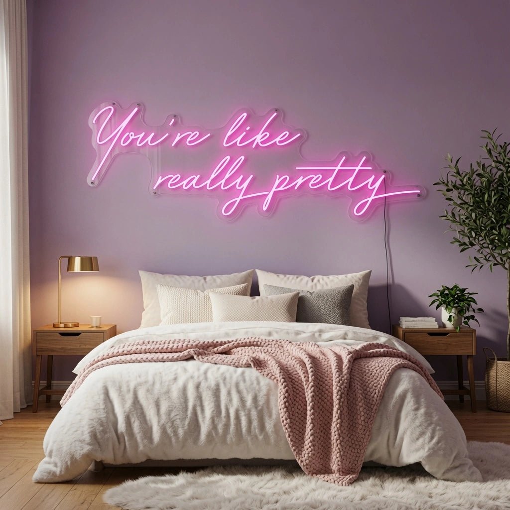 You Re Like Really Pretty Room Wall Decor LED Neon Sign - Shineneon