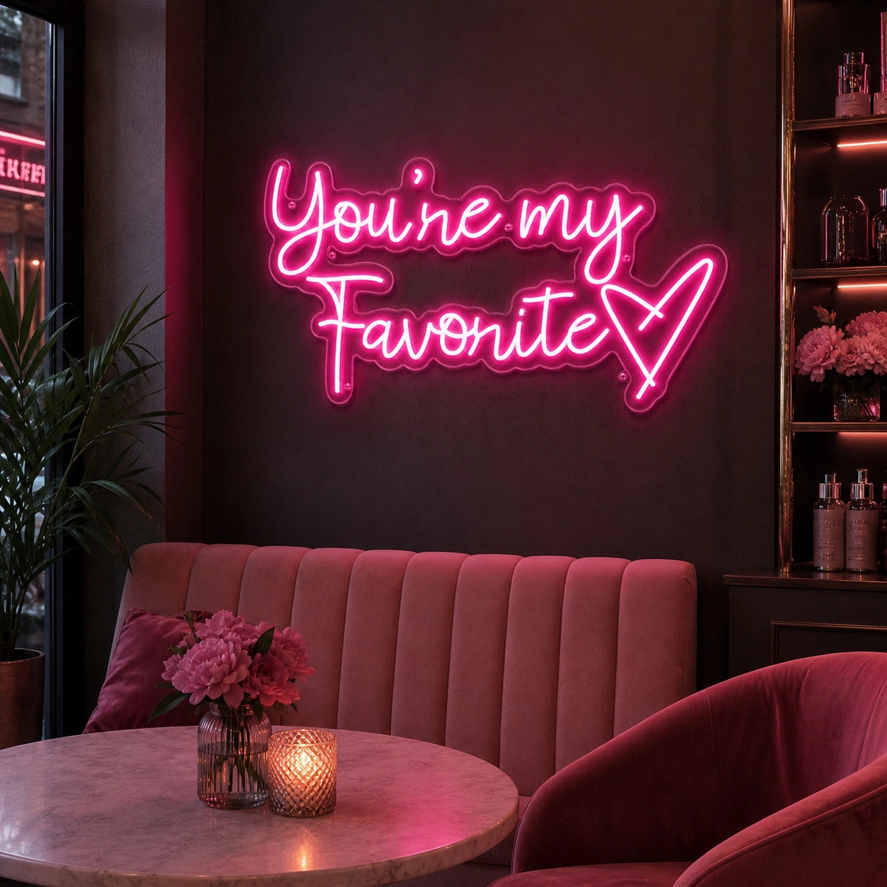 You Re My Favorite LED Neon Sign real lifestyle scene