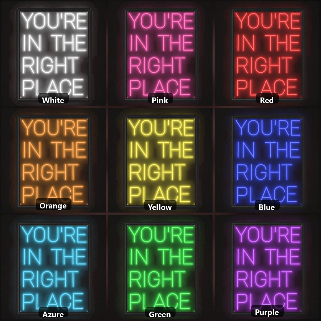 You Re Room Decor LED Neon Sign color grid