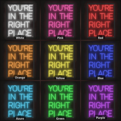 You Re Room Decor LED Neon Sign color grid