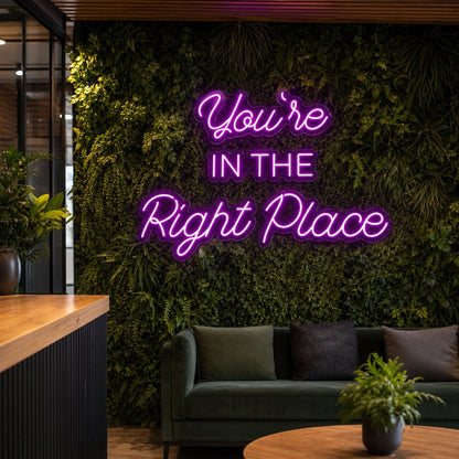 You Re Wall Art LED Neon Sign real lifestyle scene