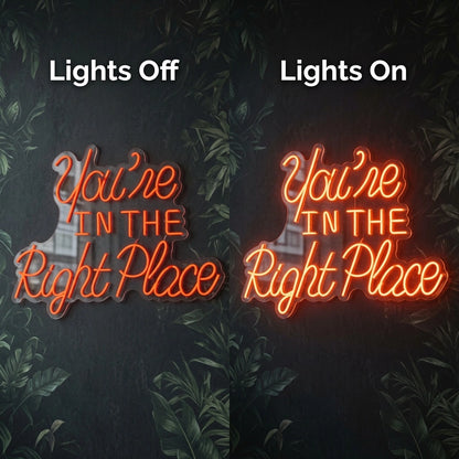 You Re Wall Decor LED Neon Sign - 06 Day Night Comparison
