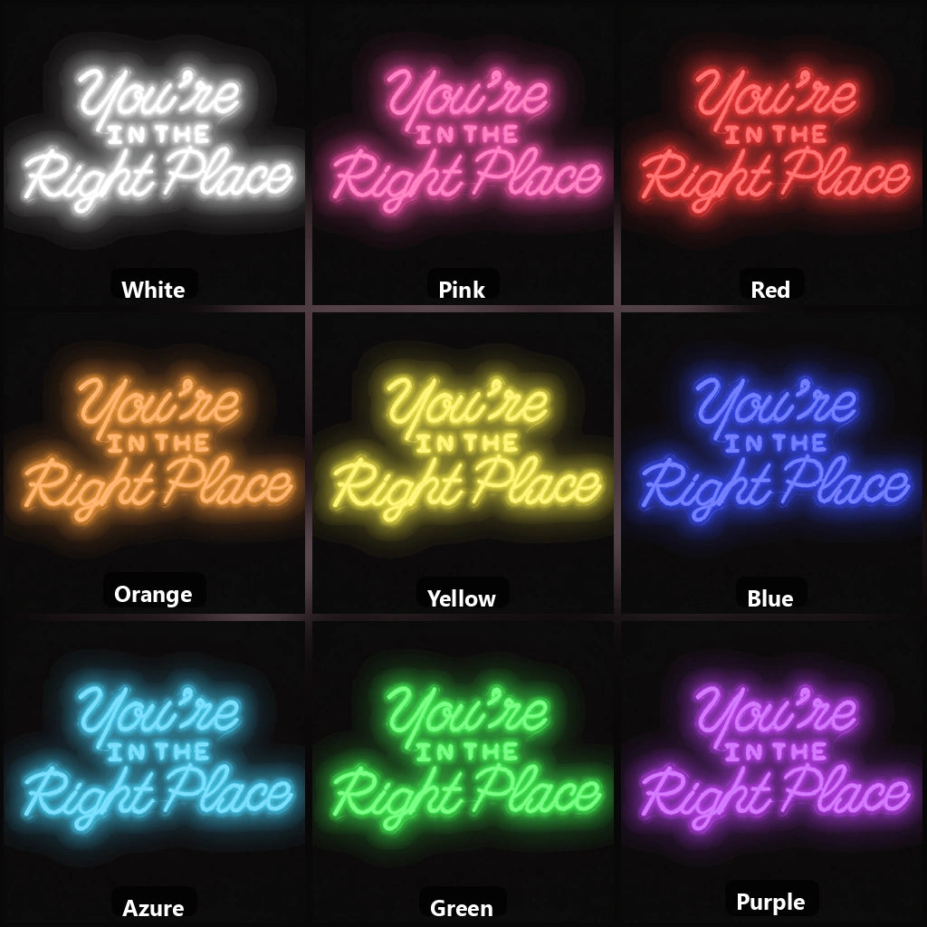 You Re Wall Decor LED Neon Sign Garage Man Cave Neon Sign color grid
