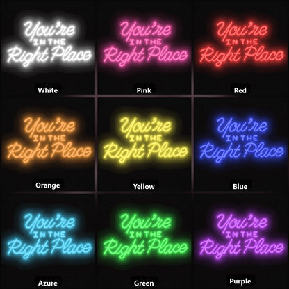 You Re Wall Decor LED Neon Sign Garage Man Cave Neon Sign color grid