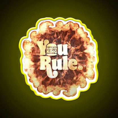 You Rule Fast Food Led Neon Sign For Burger Place Rgb Color - Custom LED neon sign front view